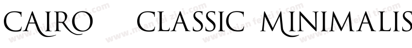 CAIRO   Classic Minimalis Sans字体转换